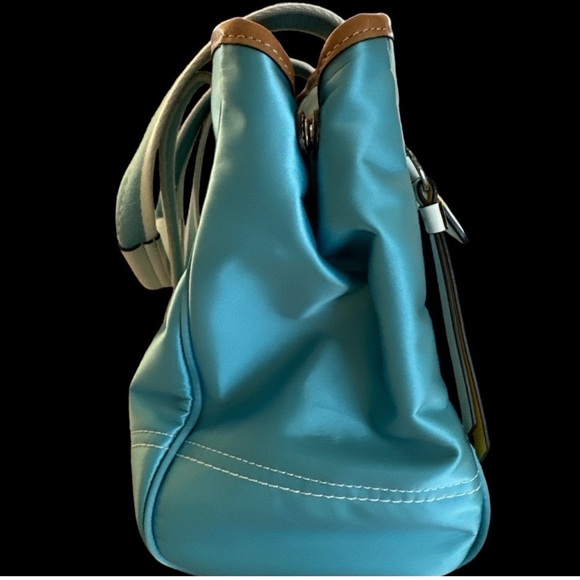 Coach Ocean Blue Handbag Vintage - Picture 2 of 8